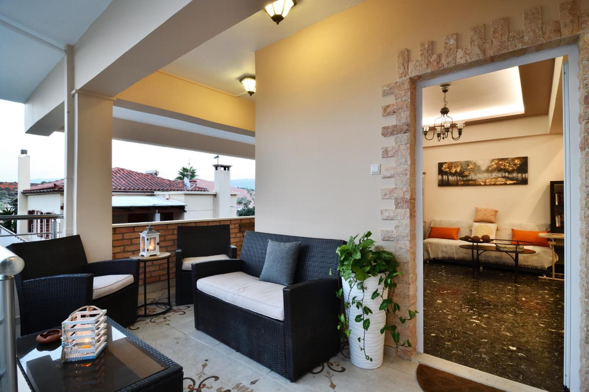 Favola Golden Beach Villa Daratsos Ngoại thất bức ảnh